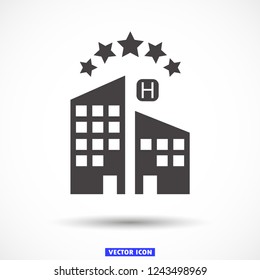 5 star hotel vector icon 10 eps