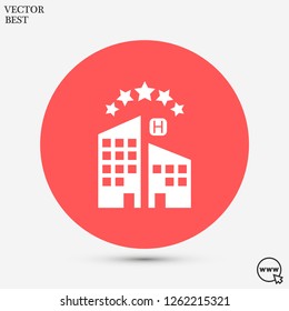 5 star hotel vector icon 10 eps