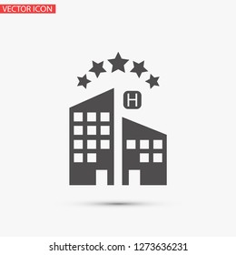 5 star hotel vector icon 10 eps