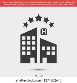 5 star hotel vector icon 10 eps