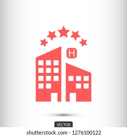 5 star hotel vector icon 10 eps