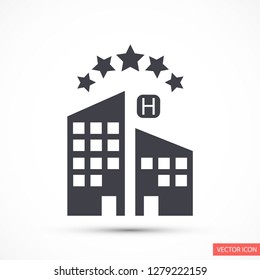 5 star hotel vector icon 10 eps