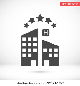 5 star hotel vector icon 10 eps