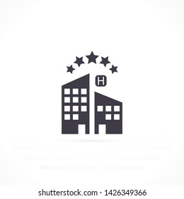 5 star hotel vector icon 10 eps , Lorem ipsum Flat design