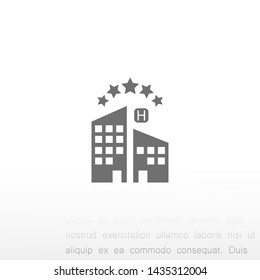 5 star hotel vector icon 10 eps , Lorem ipsum Flat design