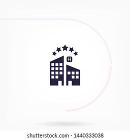 5 star hotel vector icon 10 eps , Lorem ipsum Flat design