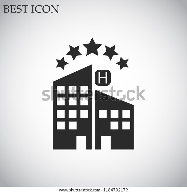 5 Star Hotel Vector Icon 10 Stock Vector Royalty Free 1184732179