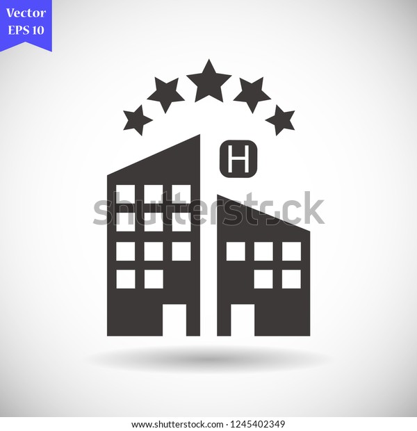 5 Star Hotel Vector Icon 10 Signs Symbols Holidays Stock Image