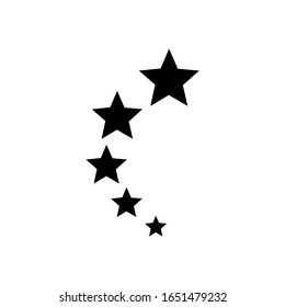 Ilustración vectorial de icono de 5 estrellas