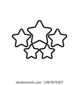 5 star icon vector illustration eps