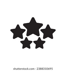 5 estrellas iconos vectoriales