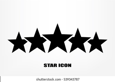 5 star icon vector illustration eps10. Isolated badge for website or app - stock infographics