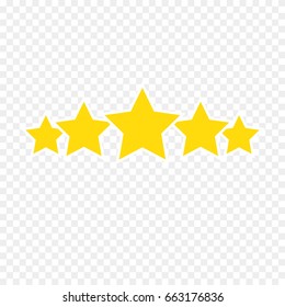 5 star icon vector illustration eps10. Isolated badge for website or app - stock infographics