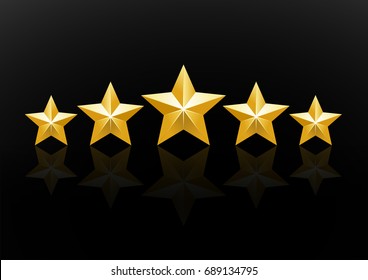 5 star icon vector illustration