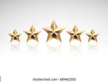 5 star icon vector illustration