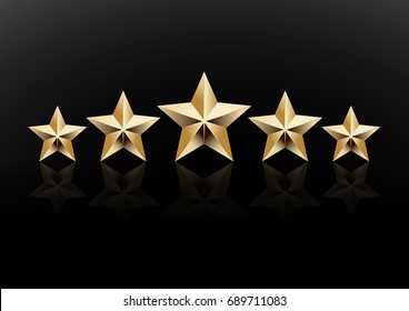 5 star icon vector illustration