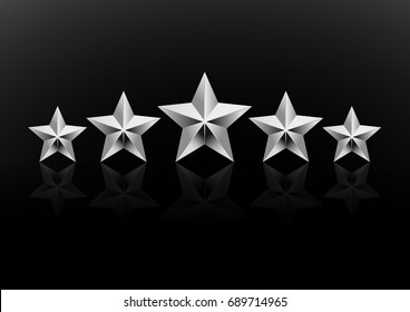 5 star icon vector illustration