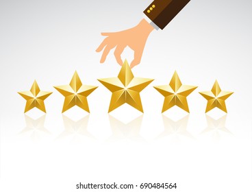 5 star icon vector illustration