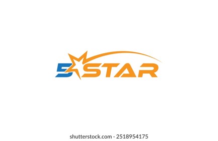 5 star logo design,  five stars 5 star logo vector design illustration, Premium quality. 5 star rating. Vector symbol.