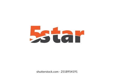 Design de logotipo de 5 estrelas, cinco estrelas ilustração de design vetorial de logotipo de 5 estrelas, qualidade Premium. 5 estrelas. Símbolo de vetor.