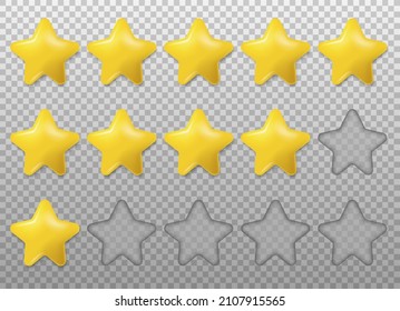 5 Star Rating Icon. Five Stars Customer Product Rating Review Flat Icon For Apps And Websites. Vector Illustration. Eps 10.