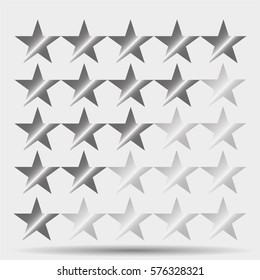 5 star rating Icon illustration isolated vector sign symbol