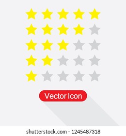 5 Star Rating Icon Vector Illustration Eps10