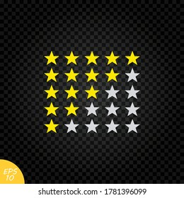 5 star rating icon vector illustration.Hotel rankings