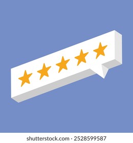 5 star rating illustration vector. rating vector icon. review feedback illustration.