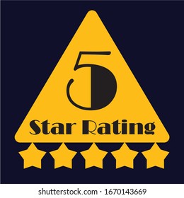 5 star rating  label is a piece of paper,plastic film,cloth,metal or other material affixed to a container or product.
