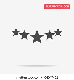 5 stars icon. Vector concept illustration for design.