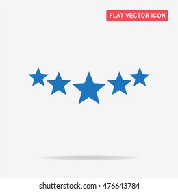 5 stars icon. Vector concept illustration for design.