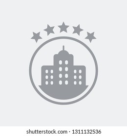 5 stars luxury hotel icon