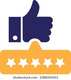 5 stars positive review of customer. Feedback with satisfaction rating