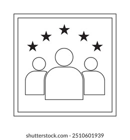 5 stars positive review. Rate icons set. Feedback icon collection design eps 10