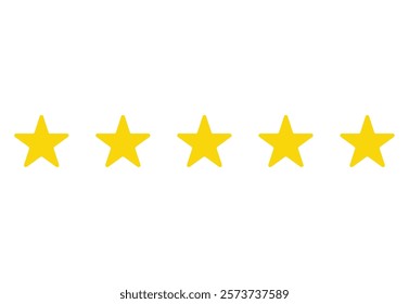 5 stars raiting simbol for sociel media.Vector design	