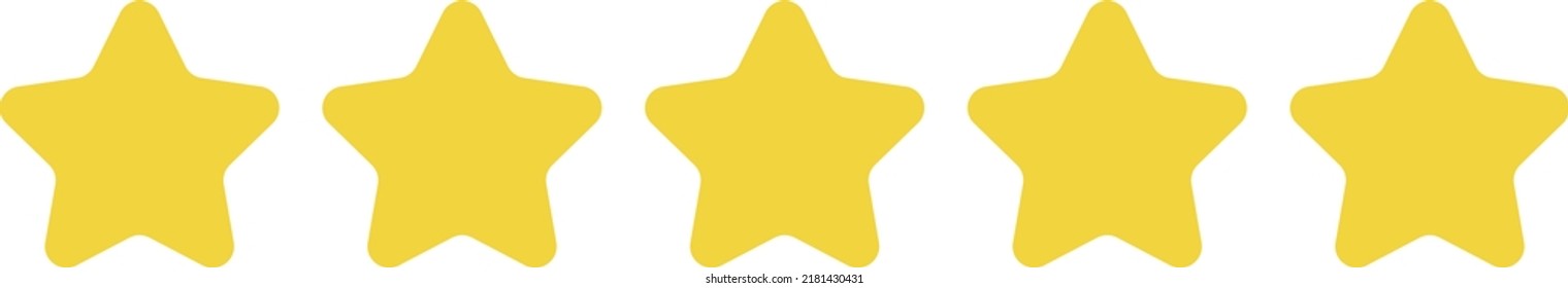 5 estrellas clasificando el servicio al cliente vectorial