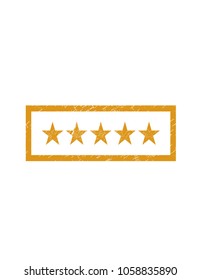 5 stars stamp