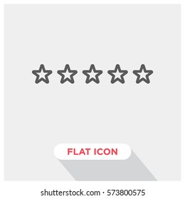 5 stars vector icon