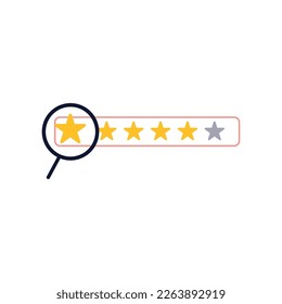 5 stars vector illusration on white background