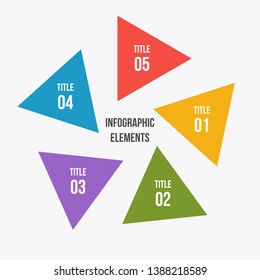 5  steps  chart, infographic or  diagram