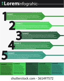 5 steps infographic template. can be used for workflow layout, diagram, number options, progress, timeline