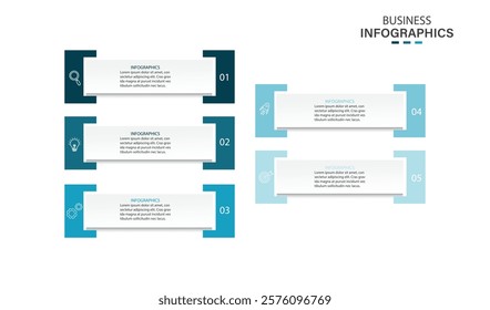 5 Steps Infographics Design Template