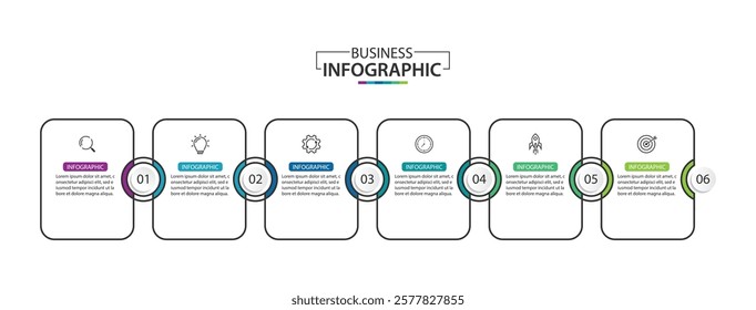 5 Steps Infographics Design Template, vector illustration