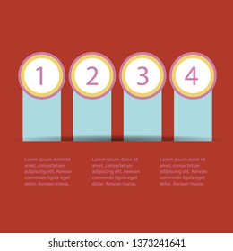 5 steps of modern arrow Infografics template. for your presentation. EPS 10.
