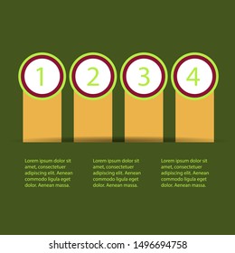 5 steps of modern arrow Infografics template. for your presentation. EPS 10.