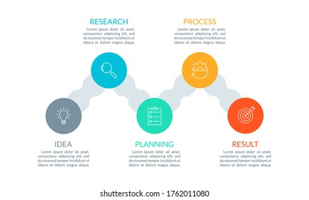 Business Infographics Organization Chart 8 Options Stock Vector ...