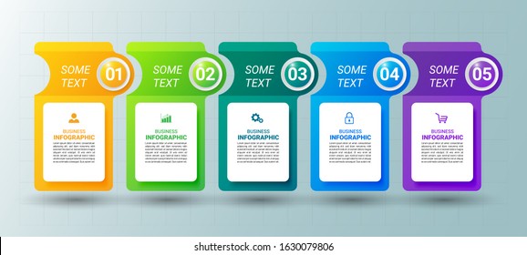 Infographics Design Vector Paper Art Style Stock Vector (Royalty Free ...
