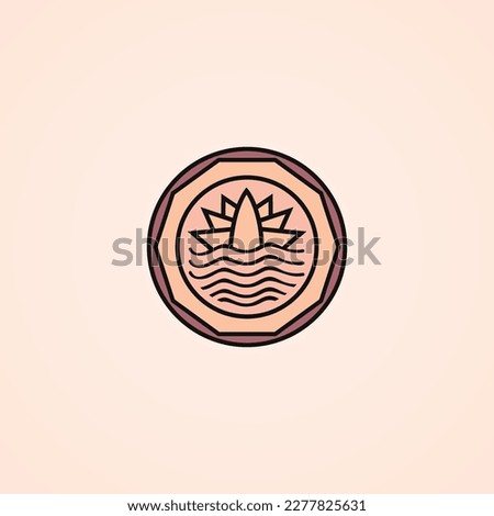 5 Taka BD icons, 5 Taka Banknote. 5 Taka BDT Bangladesh Currency. Flat  money vector, illustration and design. BD Currency. BDT Bank coin sign. Bangladeshi payment and finance