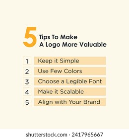 5 tips to make a logo more valuable